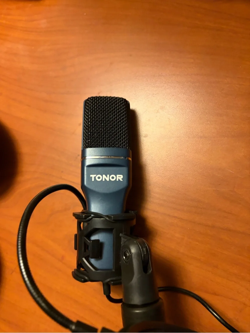 TONOR USB Condenser Microphone with Tripod and Pop Filter - Blue & Black